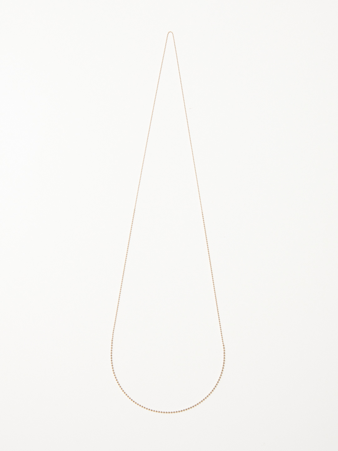 Ball Chain Necklace 65cm - Yellow Gold