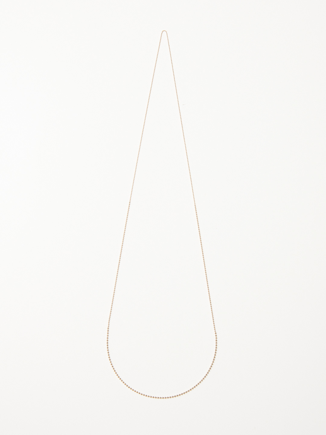Ball Chain Necklace 65cm - Yellow Gold