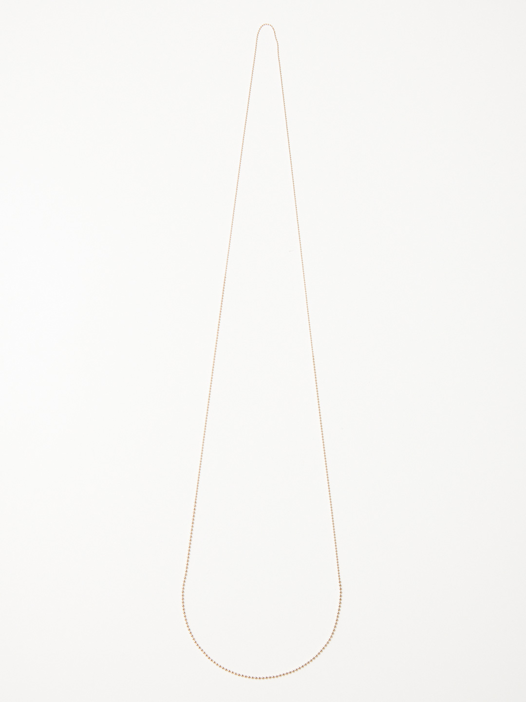 Ball Chain Necklace 80cm - Yellow Gold