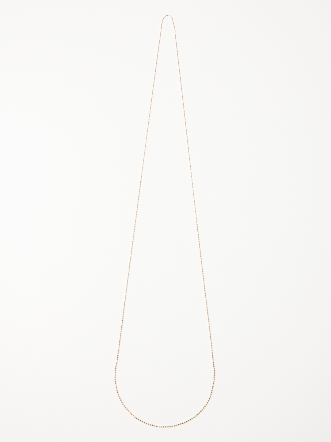Ball Chain Necklace 80cm - Yellow Gold