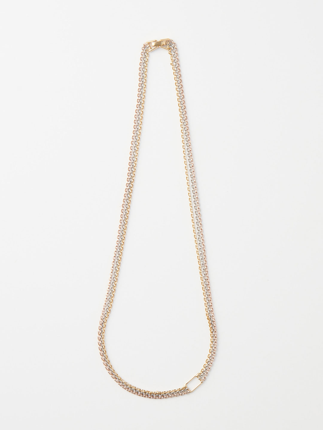 Trinity Necklace 41cm - Yellow Gold