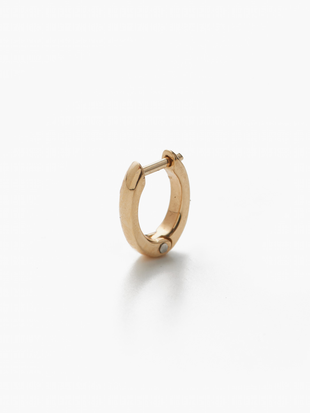 Mini Arc Hoop Pierced Earring - Yellow Gold