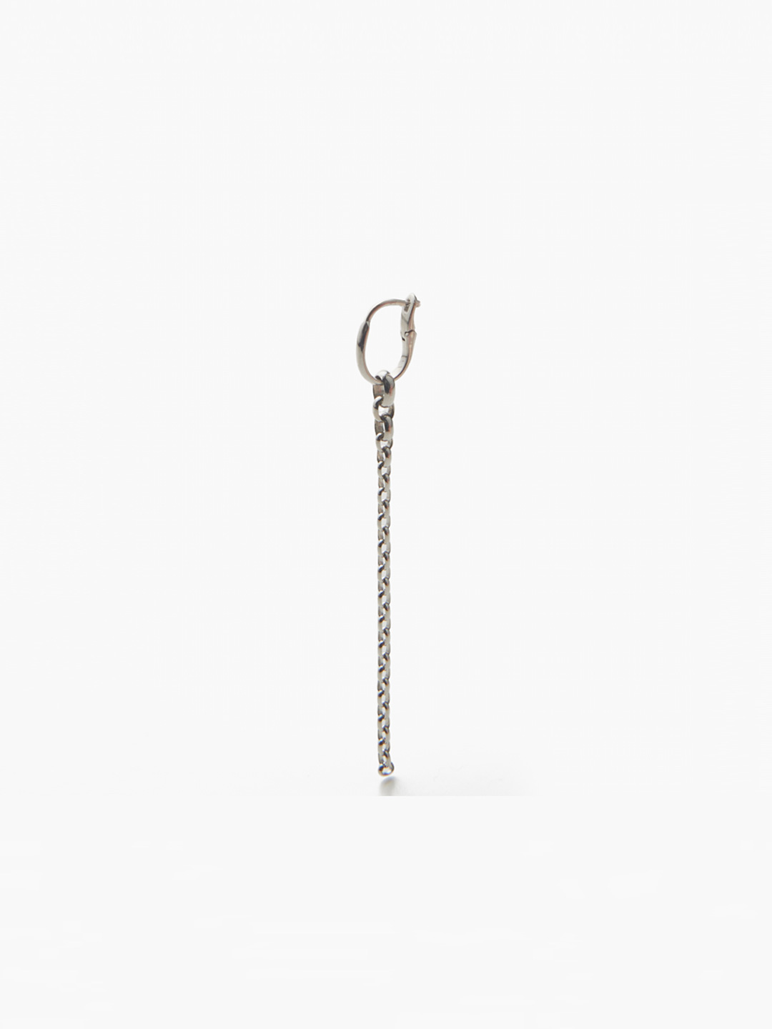 Gradation Arc Hoop Pierced Earring Short - Platinum