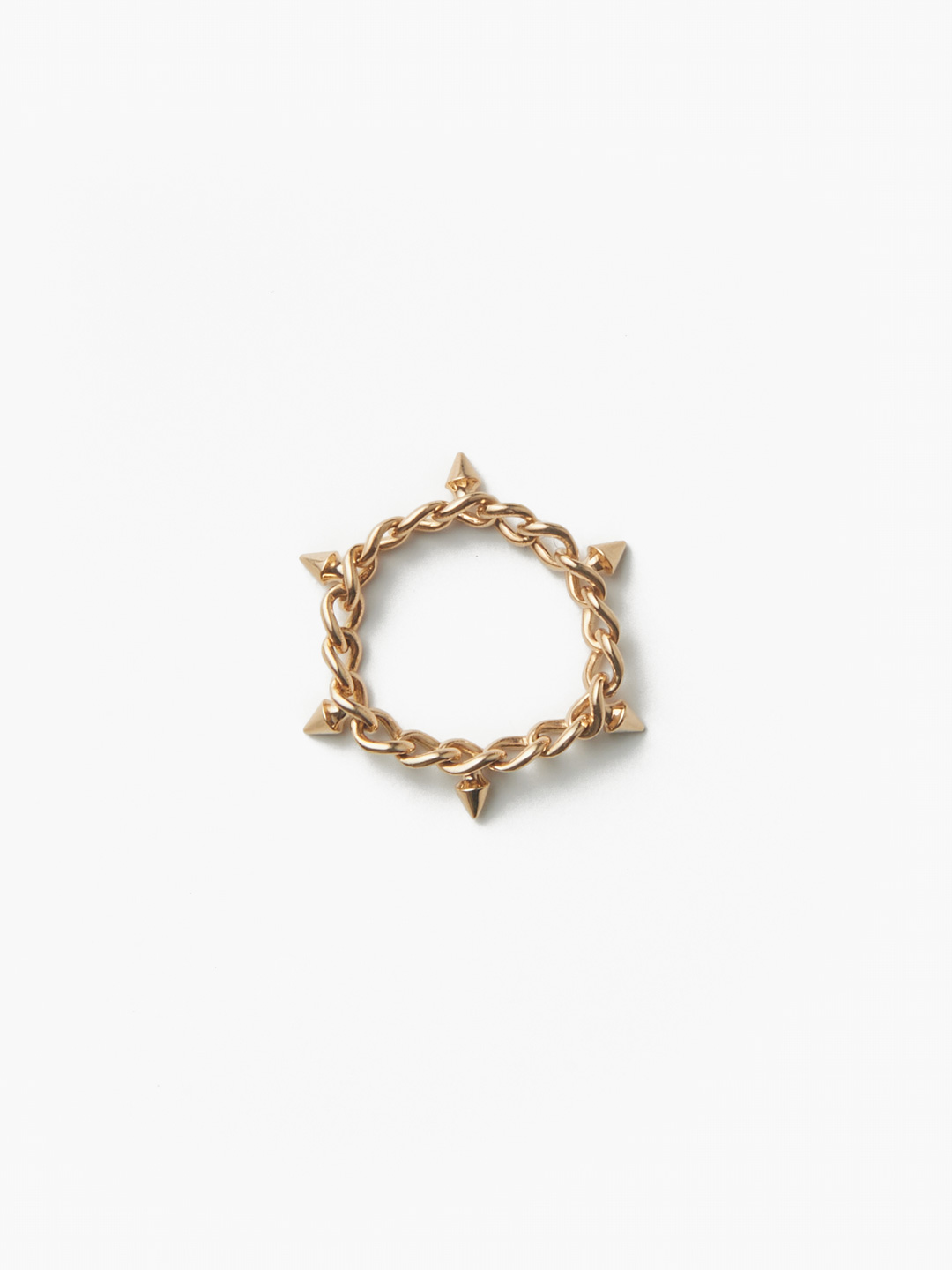 Crown of Thorns Ring 【Long】 - (#7～14) - Yellow Gold
