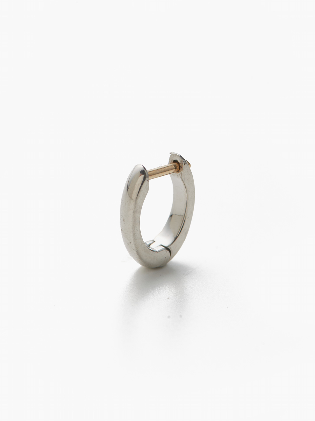 Mini Arc Hoop Pierced Earring - Platinum