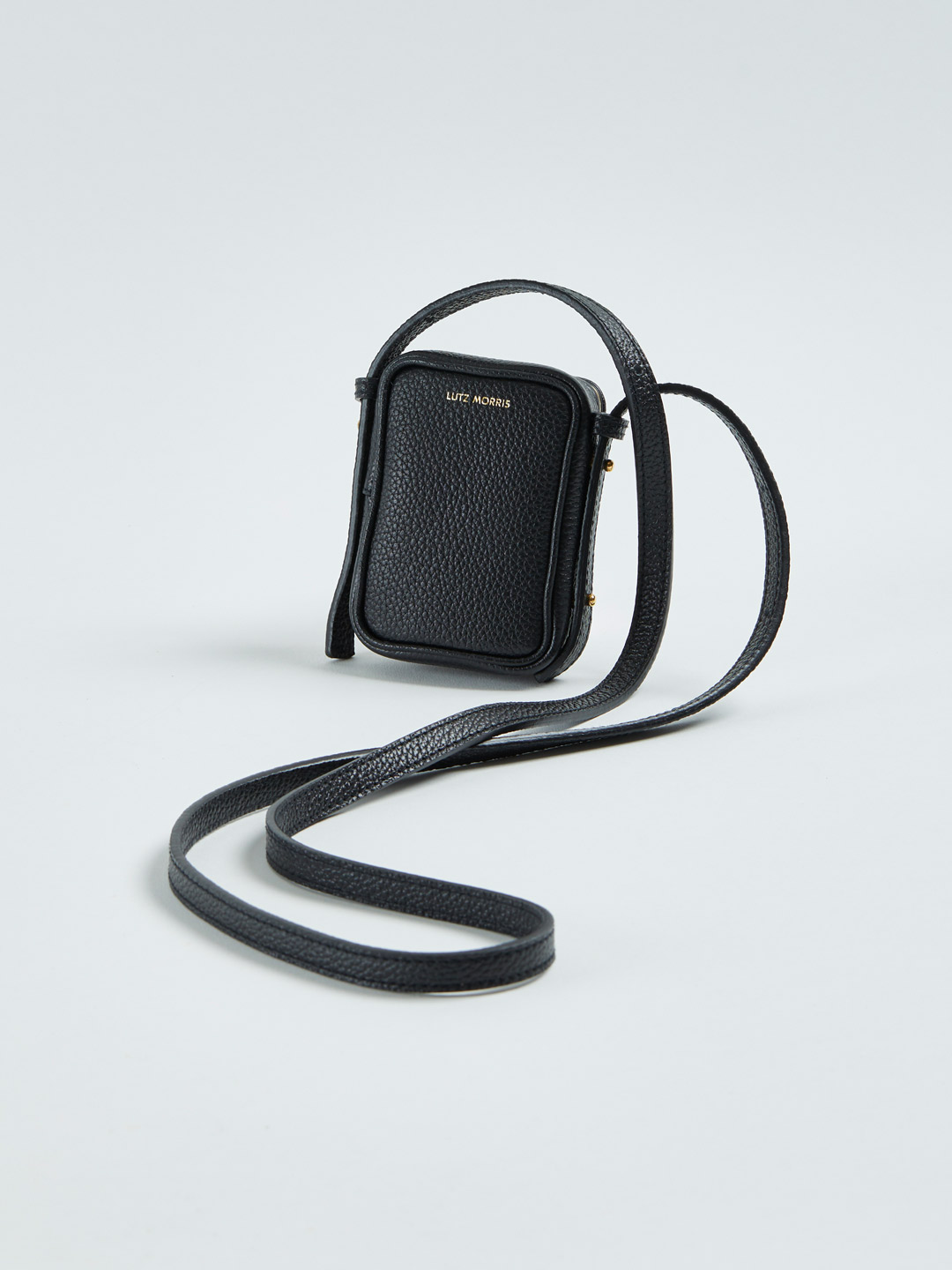 Norman Mini Cross-Body Bag & Necklace - Black