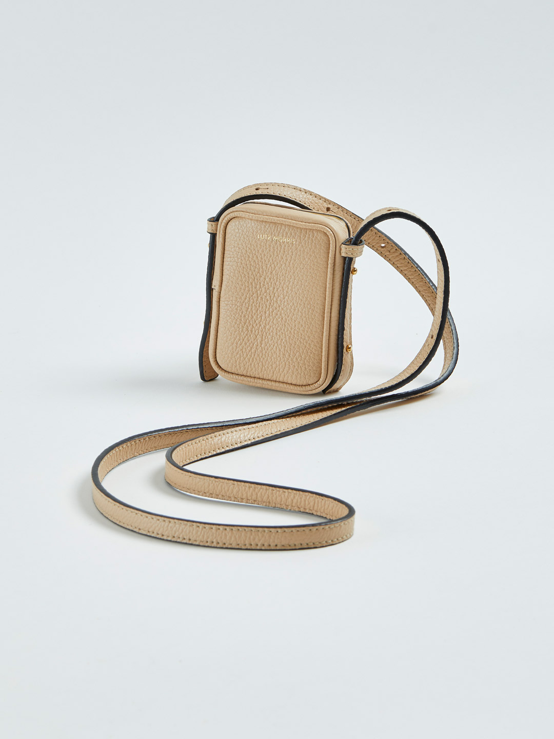 Norman Mini Cross-Body Bag & Necklace - Beige