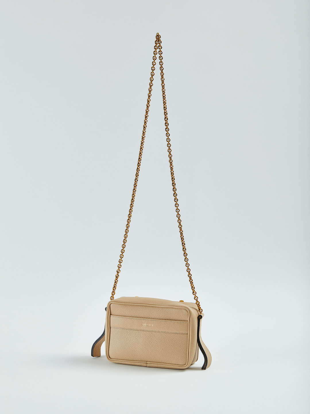 Malloy Medium Cross Body Chain Bag - Beige