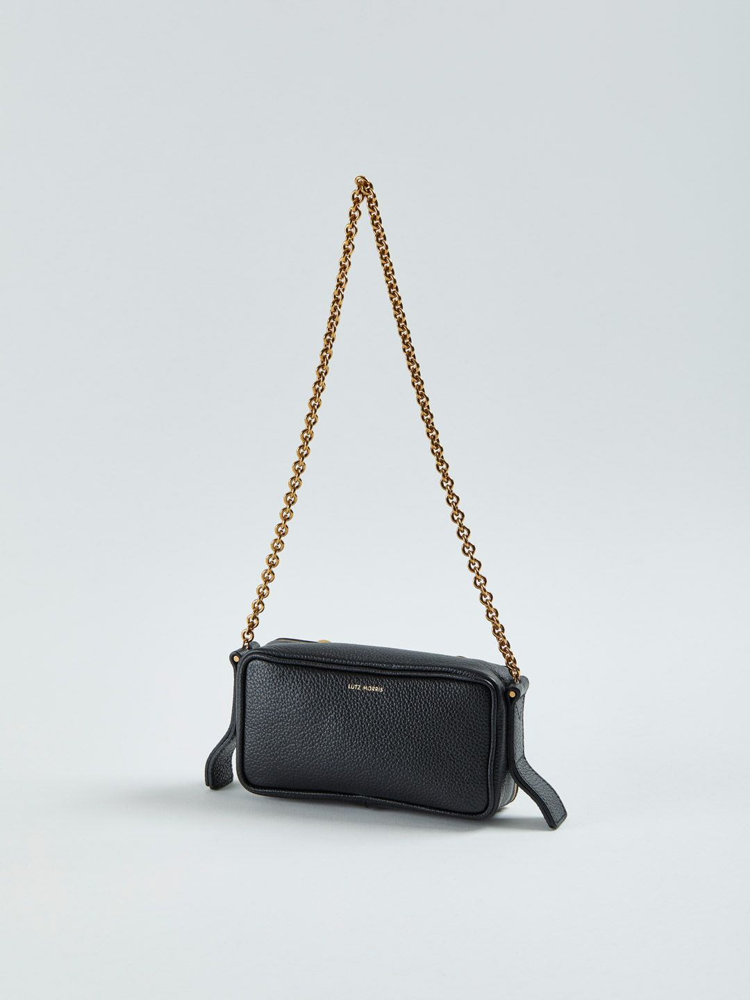 Elise Small Shoulder Chain Bag - Black