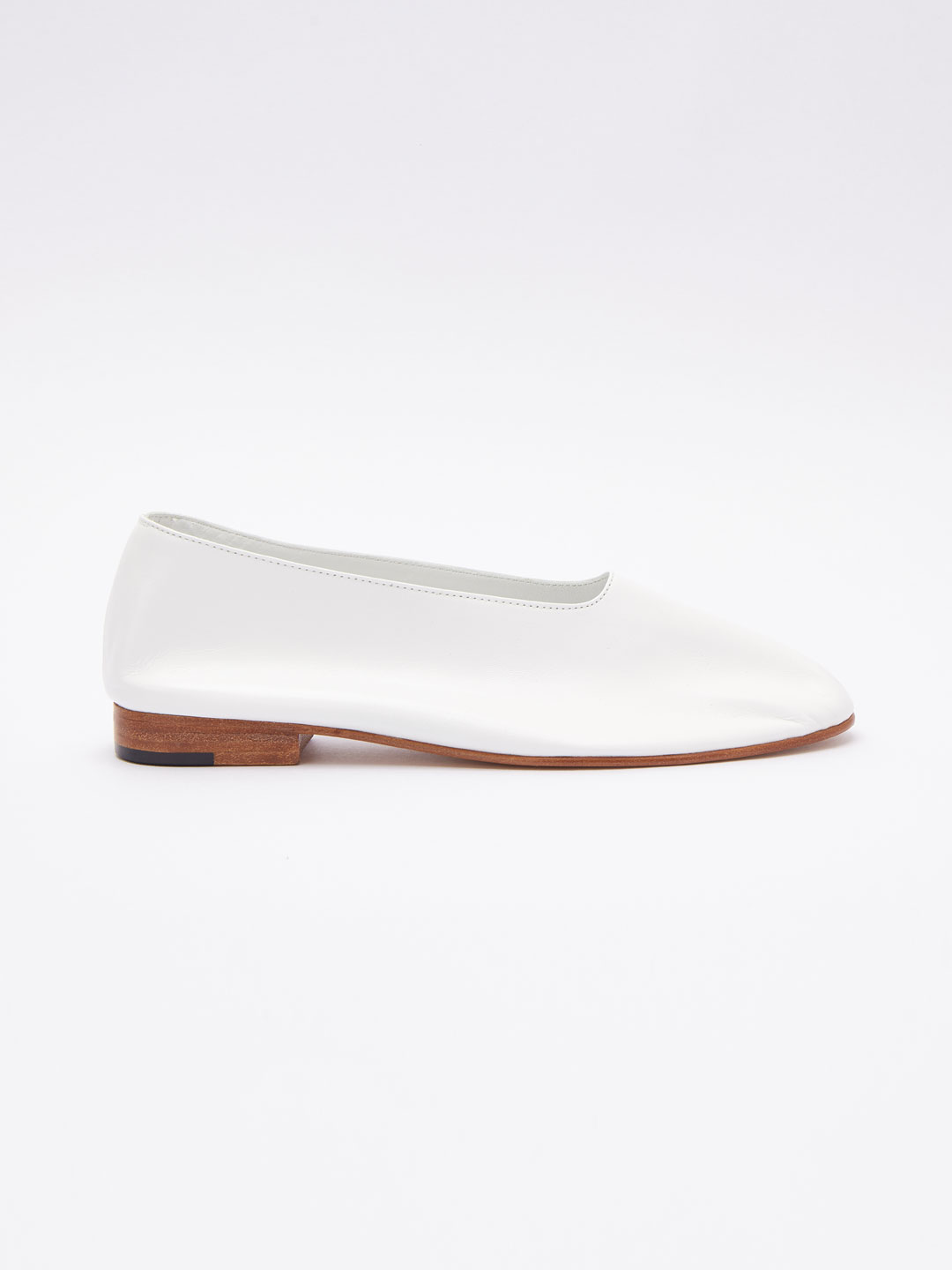 Glove Flat Shoes - White