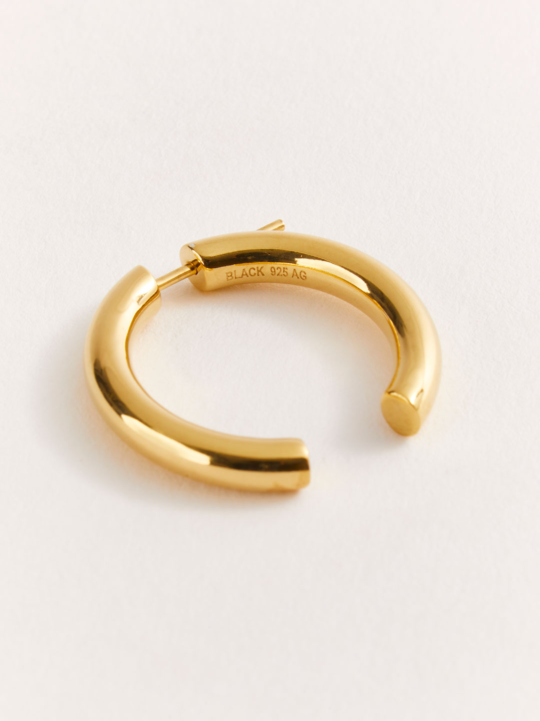 Broken 25 Pierced Earring - Yellow Gold