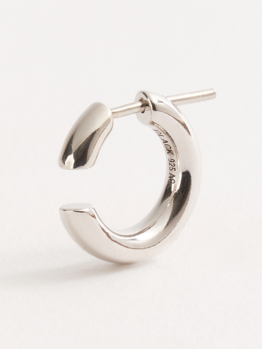 Disrupted 14 Pierced Earring - Silver