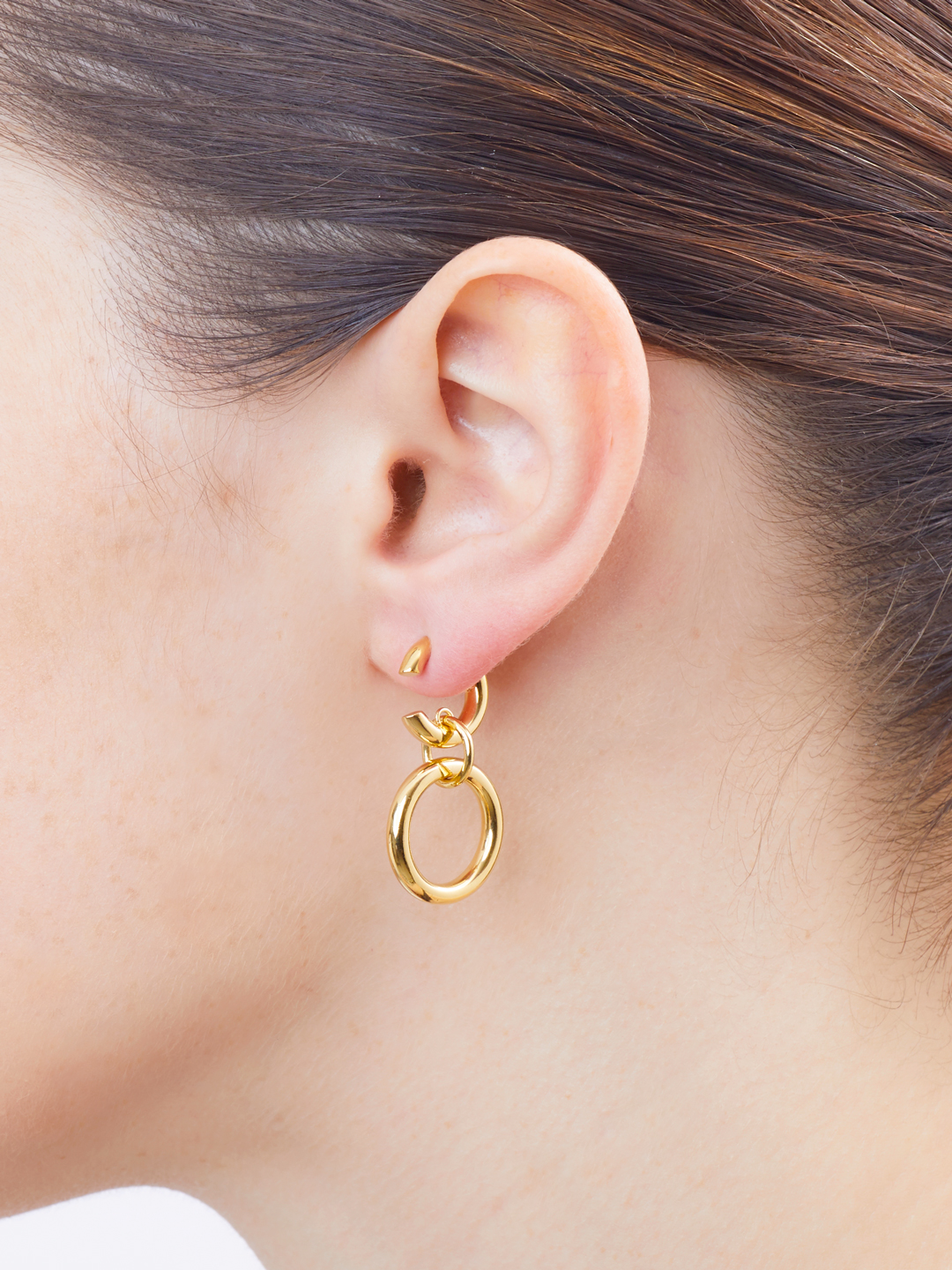 Dogma Pierced Earring - Yellow Gold