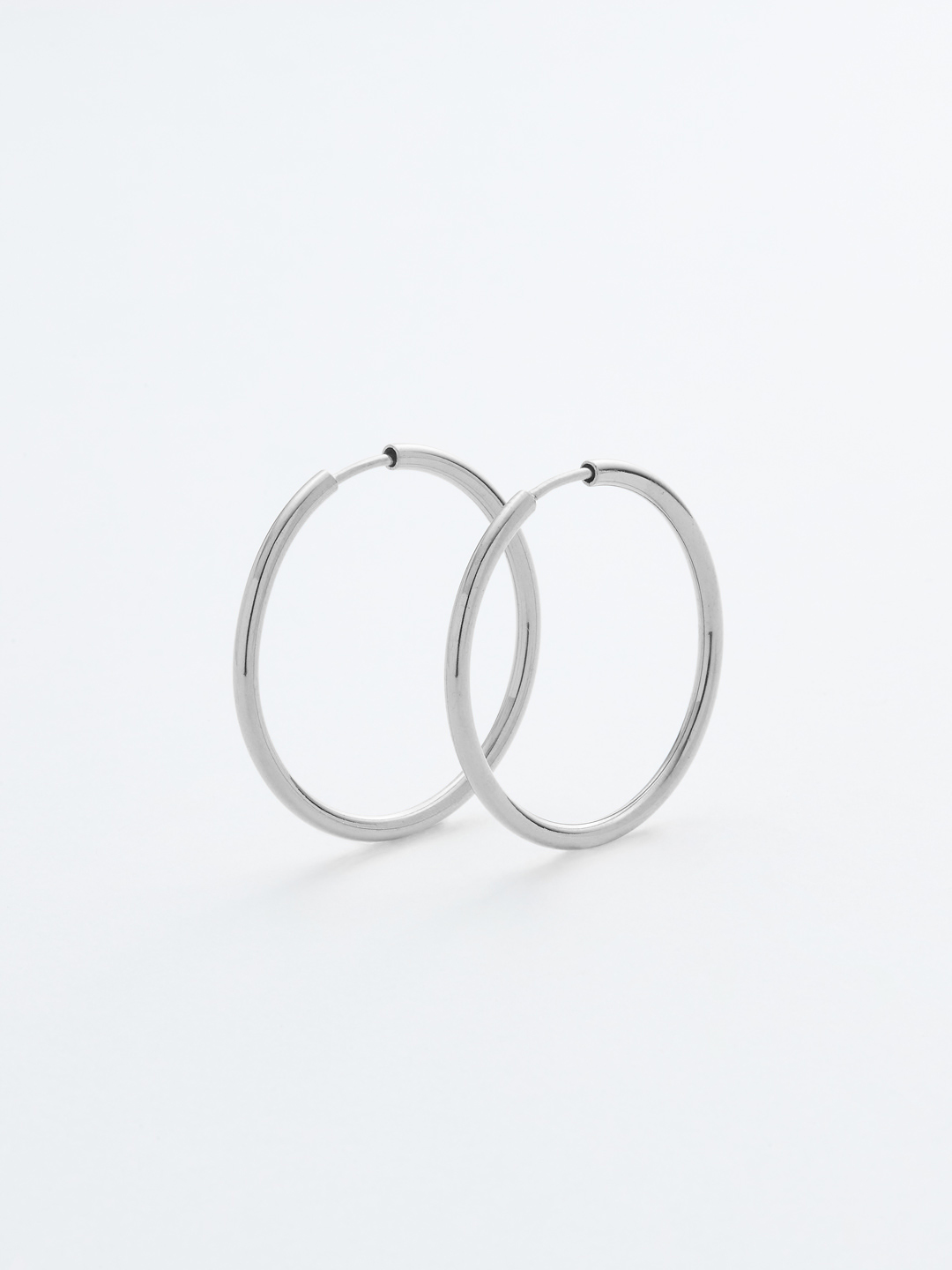 Senorita 25 Hoop Pierced Earring  - PAIR - Silver
