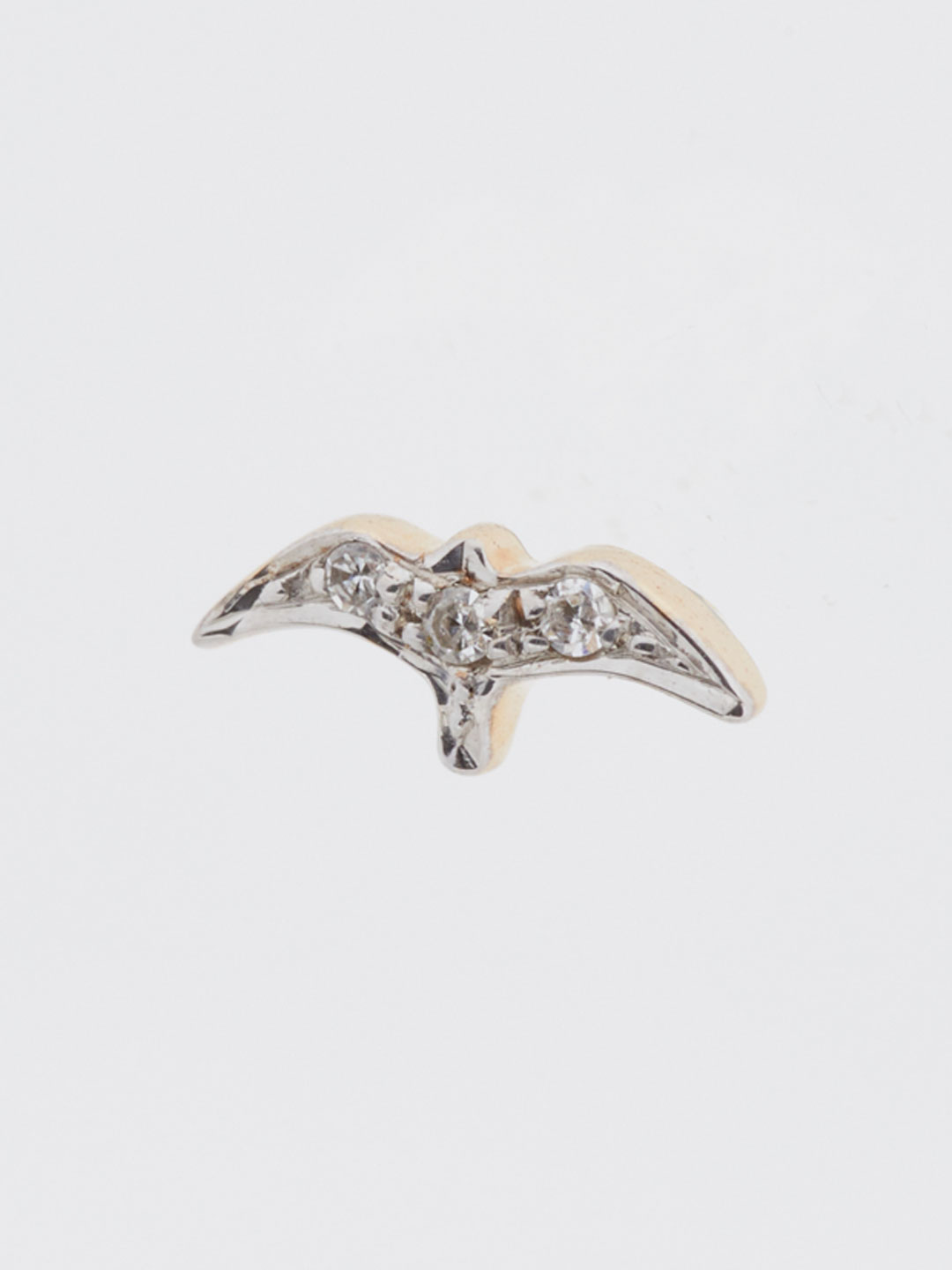Volant Stud Pierced Earring - Yellow Gold