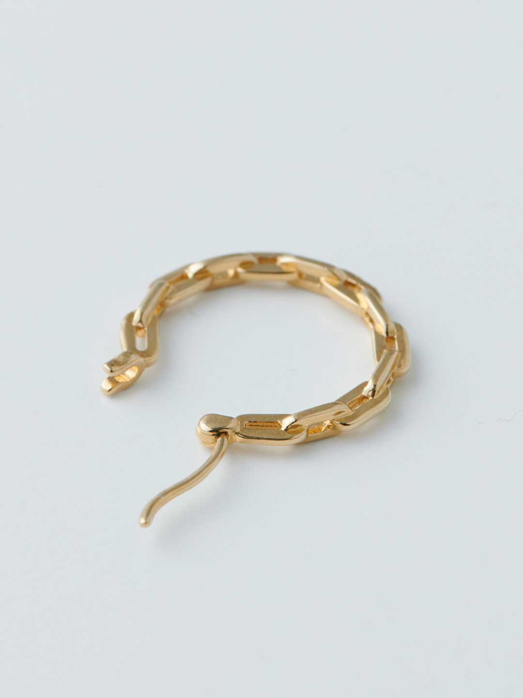 Gemma 15 Hoop Pierced Earring - Yellow Gold