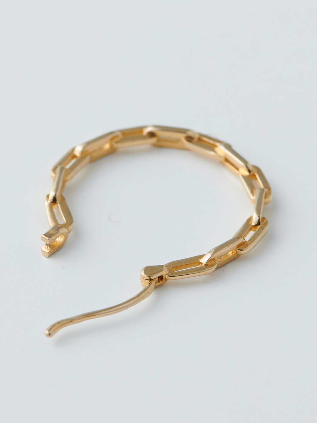 Gemma 18 Hoop Pierced Earring - Yellow Gold