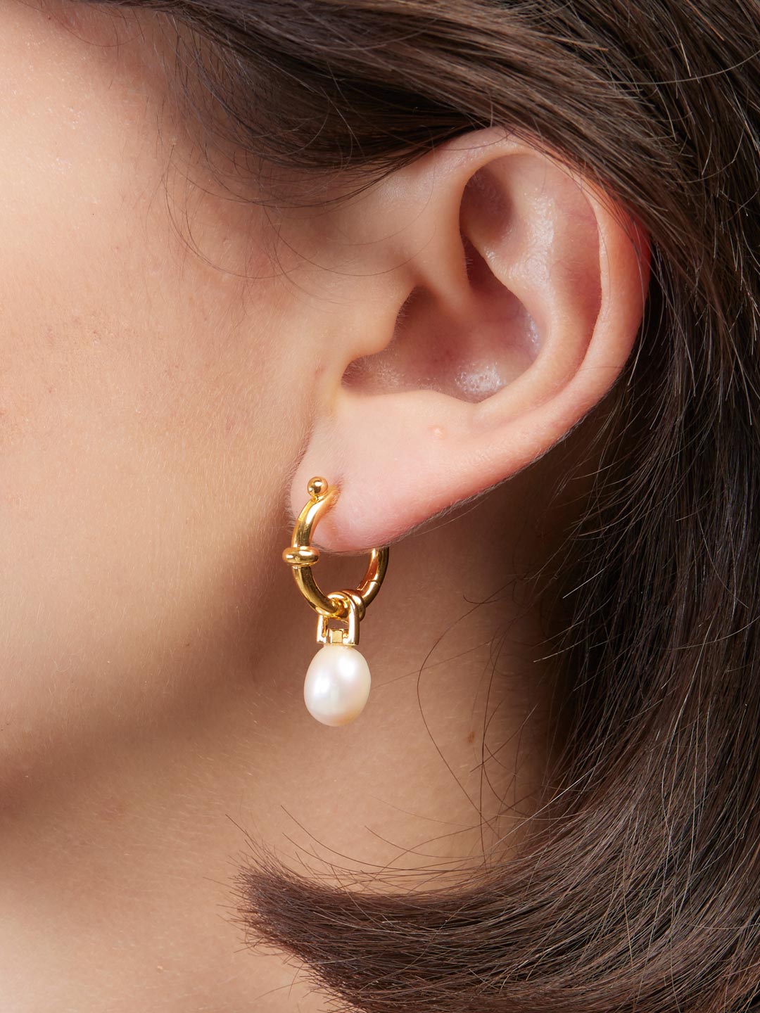 Cha Cha Pierced Earring - Yellow Gold