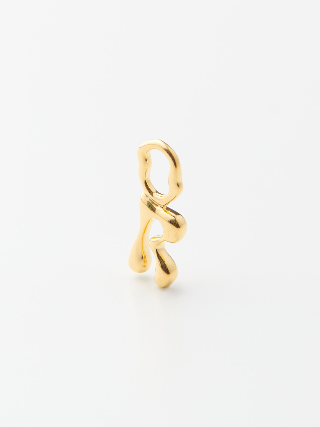 Fluent Letter R Charm - Yellow Gold