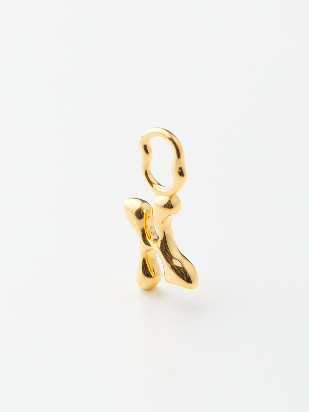 Fluent Letter H Charm - Yellow Gold