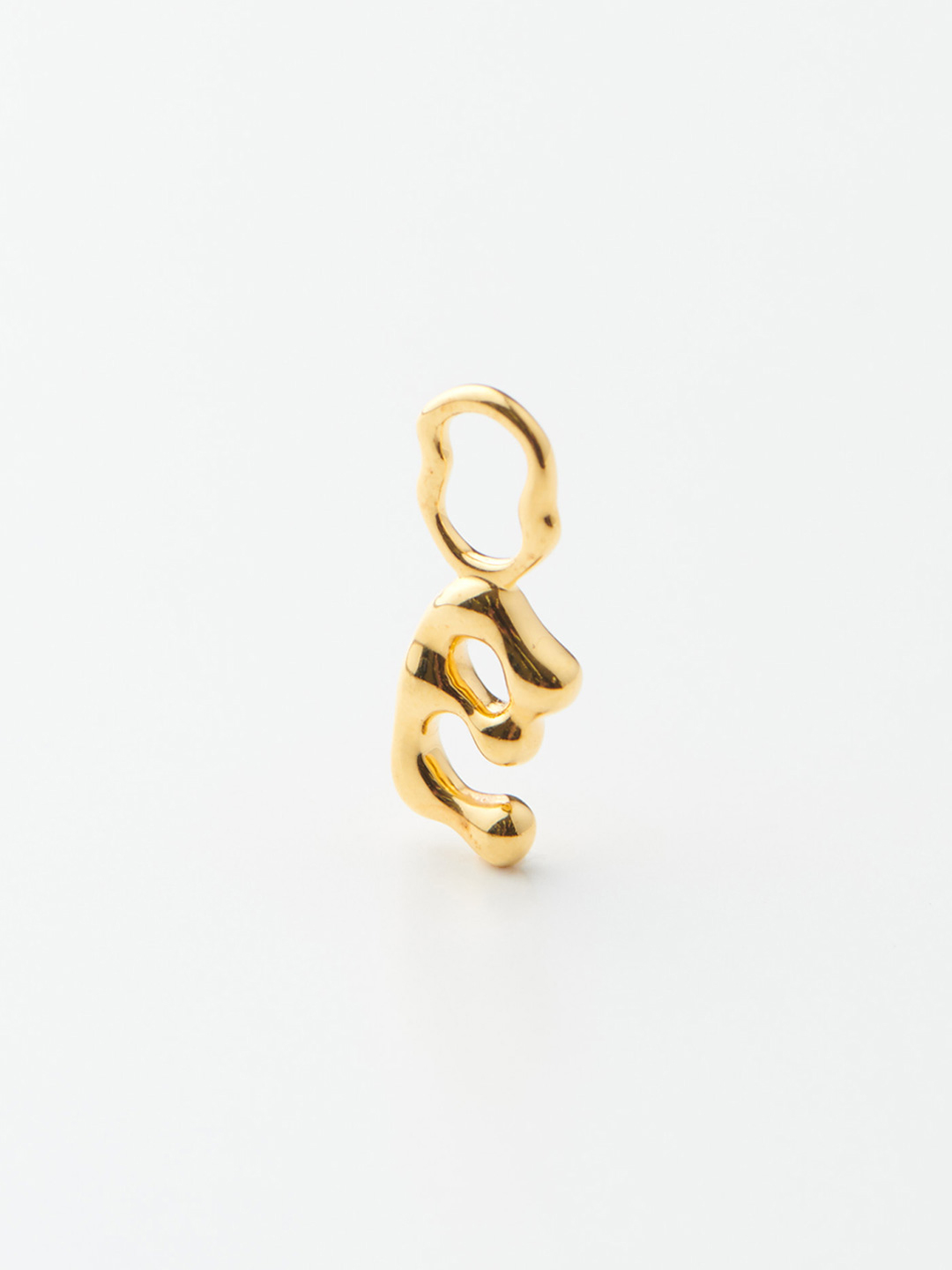 Fluent Letter E Charm - Yellow Gold