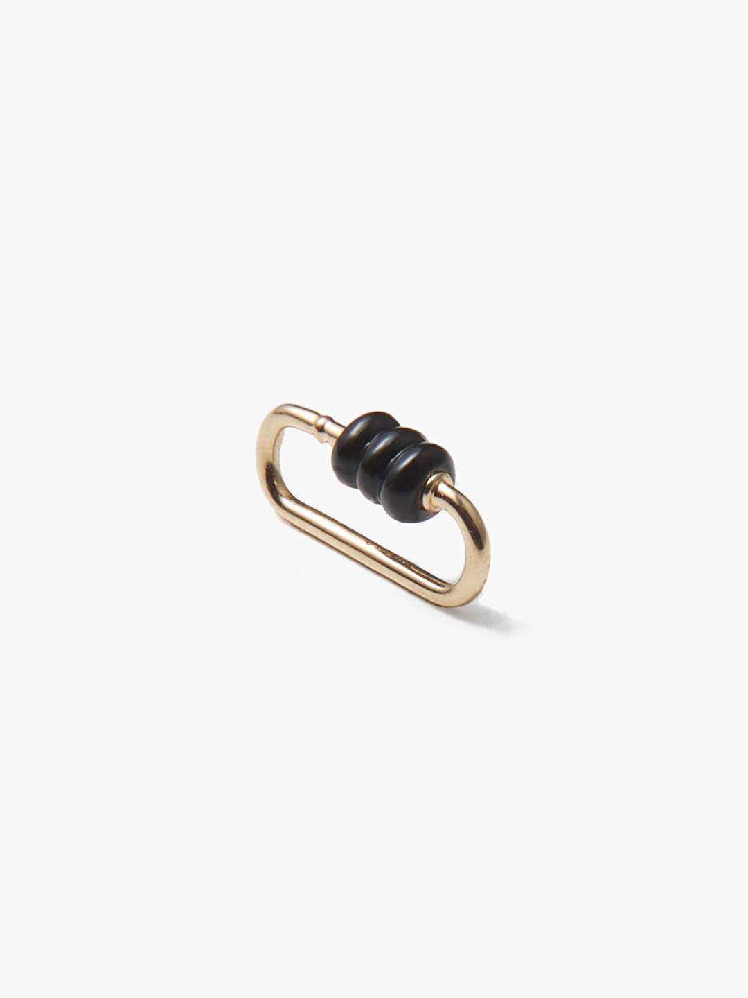 Vertigo Lock Black YG14K - Yellow Gold