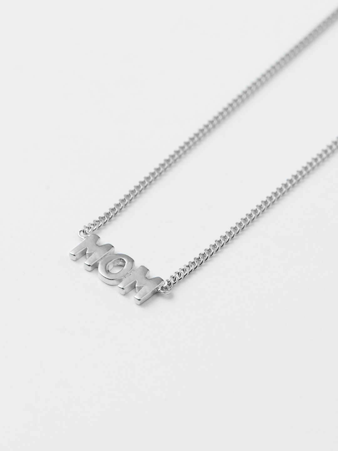 Mom Necklace - Silver