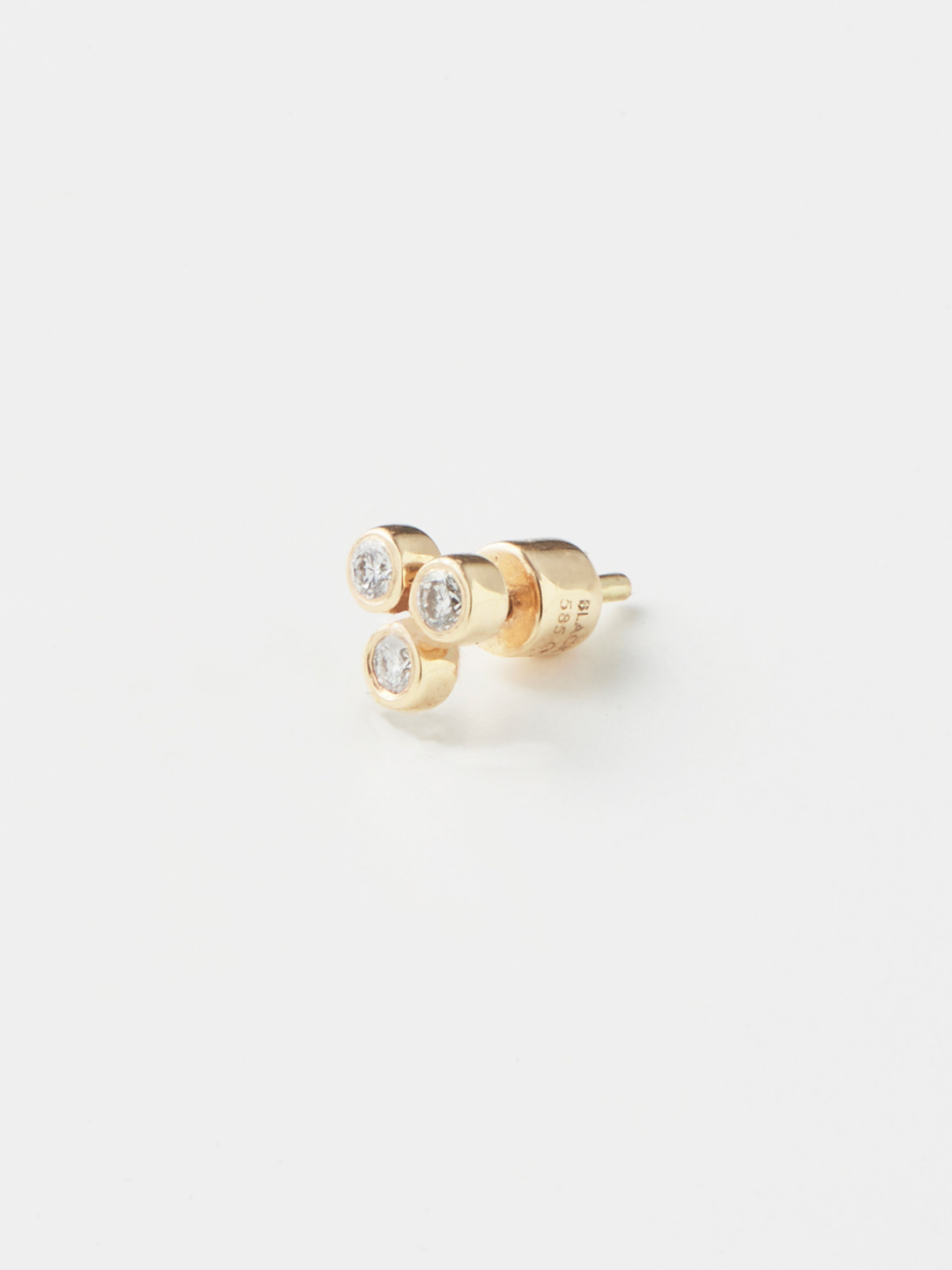 Triad 18 Stud YG14K - Yellow Gold