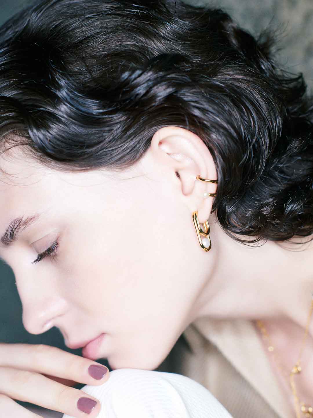 Seperate Ways Ear Cuff LEFT - Yellow Gold