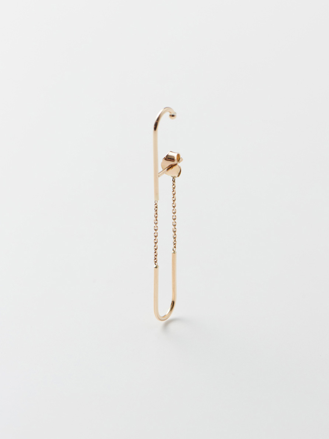 Compose Pierced Earring - Yellow Gold