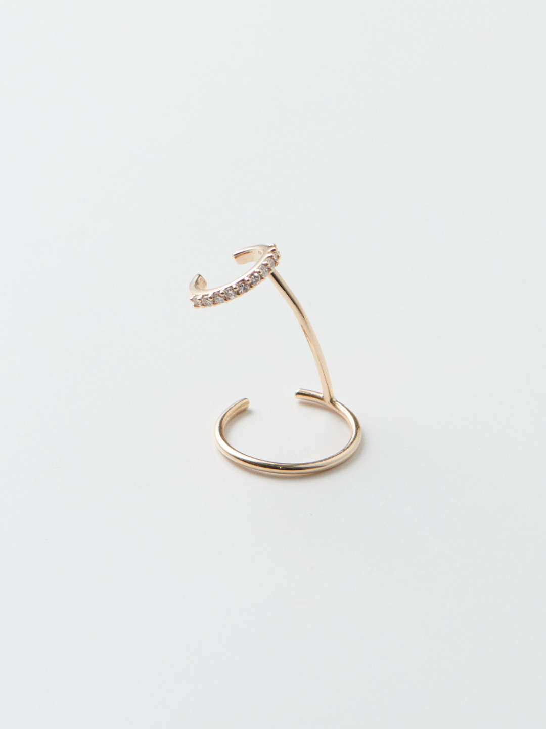 Quiet Ear Cuff LEFT - Yellow Gold