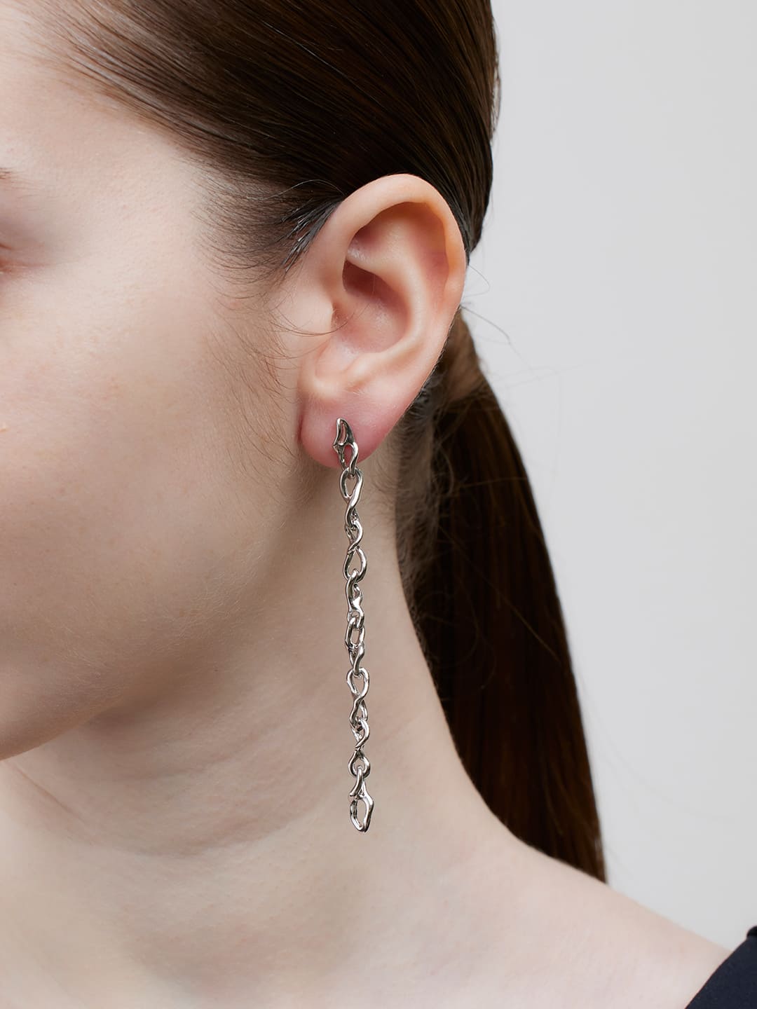 Selene Pierced Earring - Silver