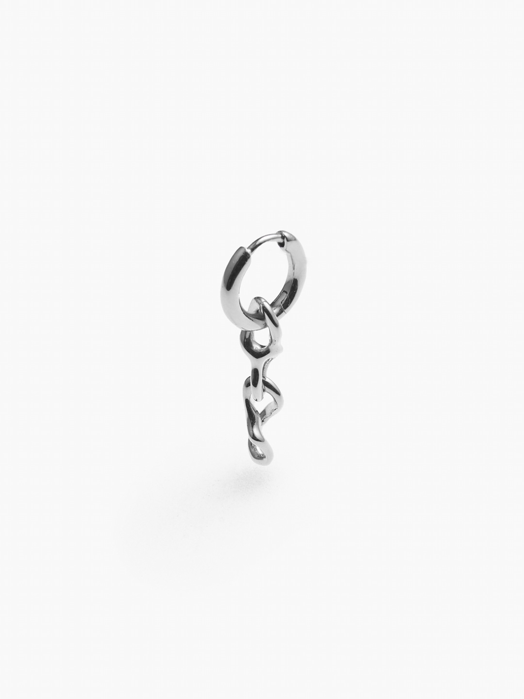 Selene Huggie Pierced Earring - Silver