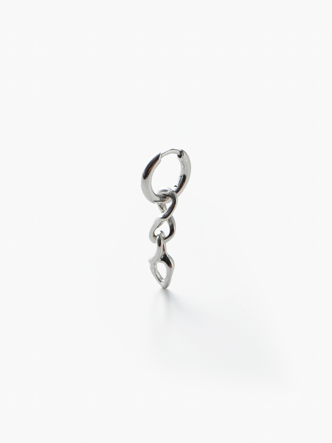 Selene Huggie Pierced Earring - Silver