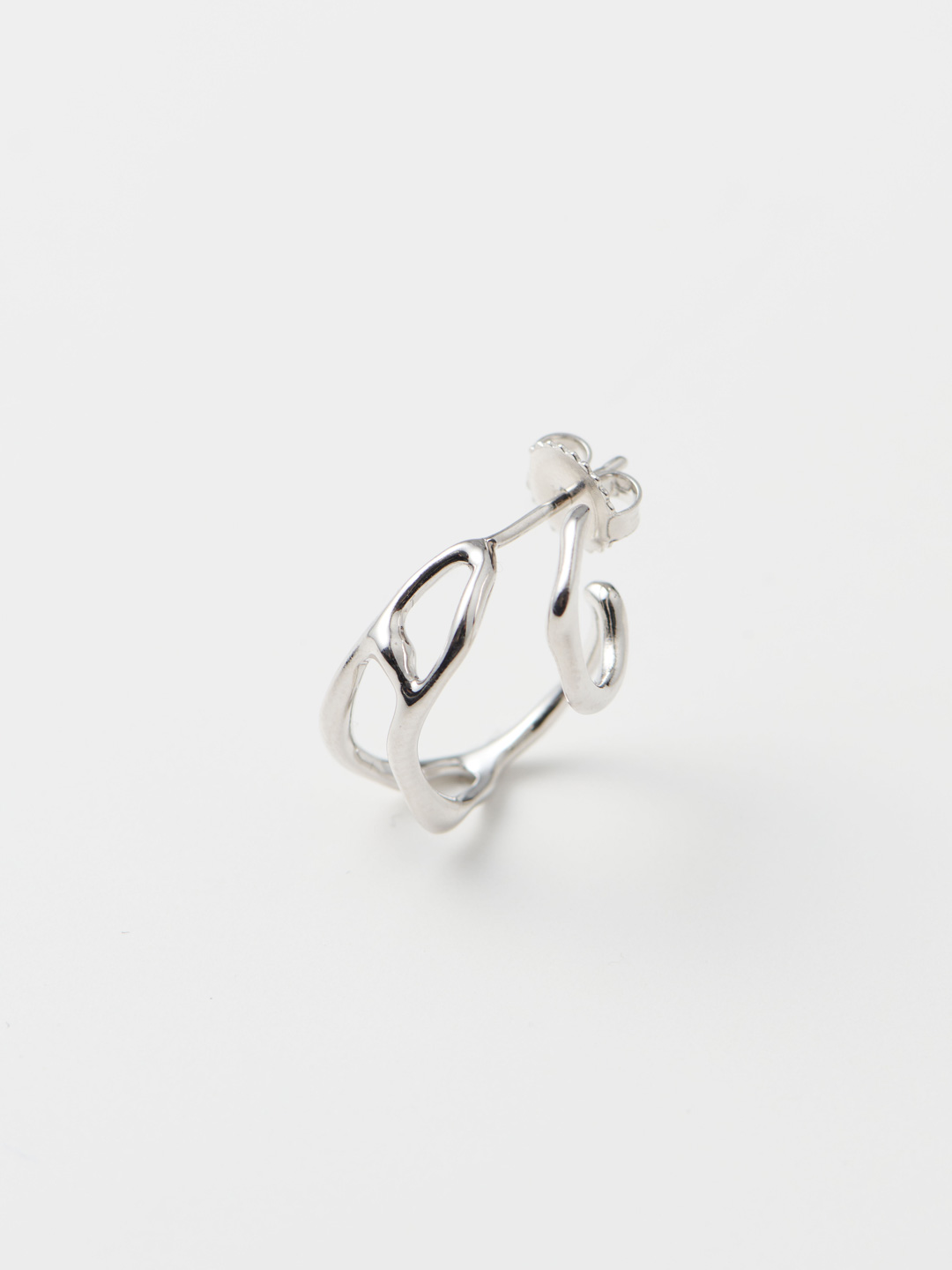 Atalanta Pierced Earring - Silver