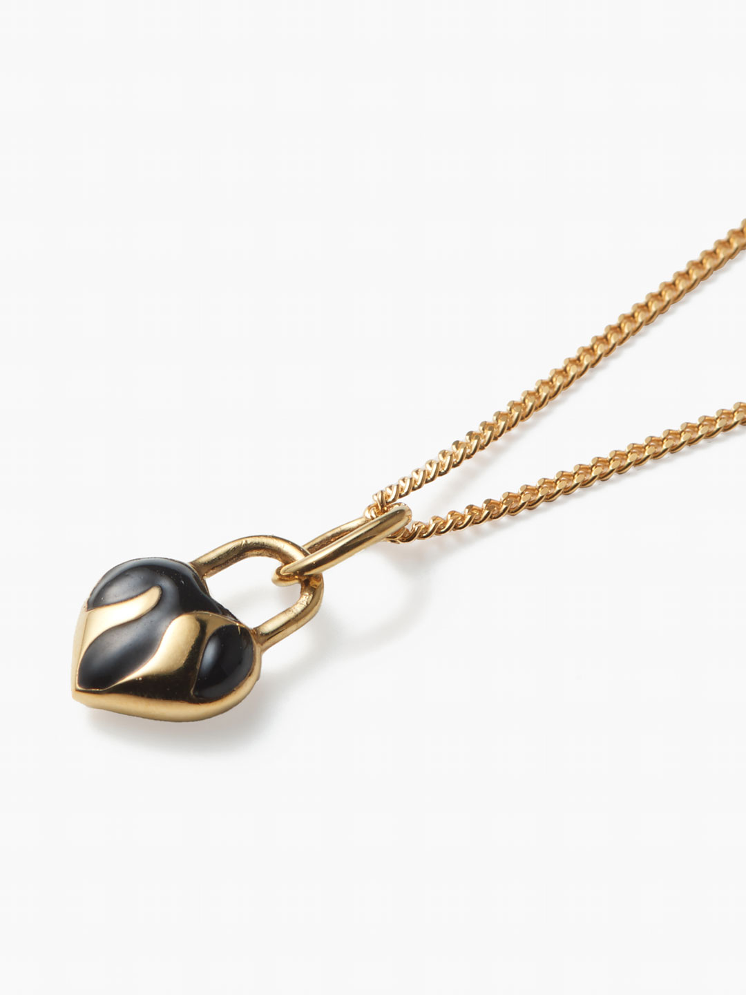 Passion Necklace Black Gold - Yellow Gold