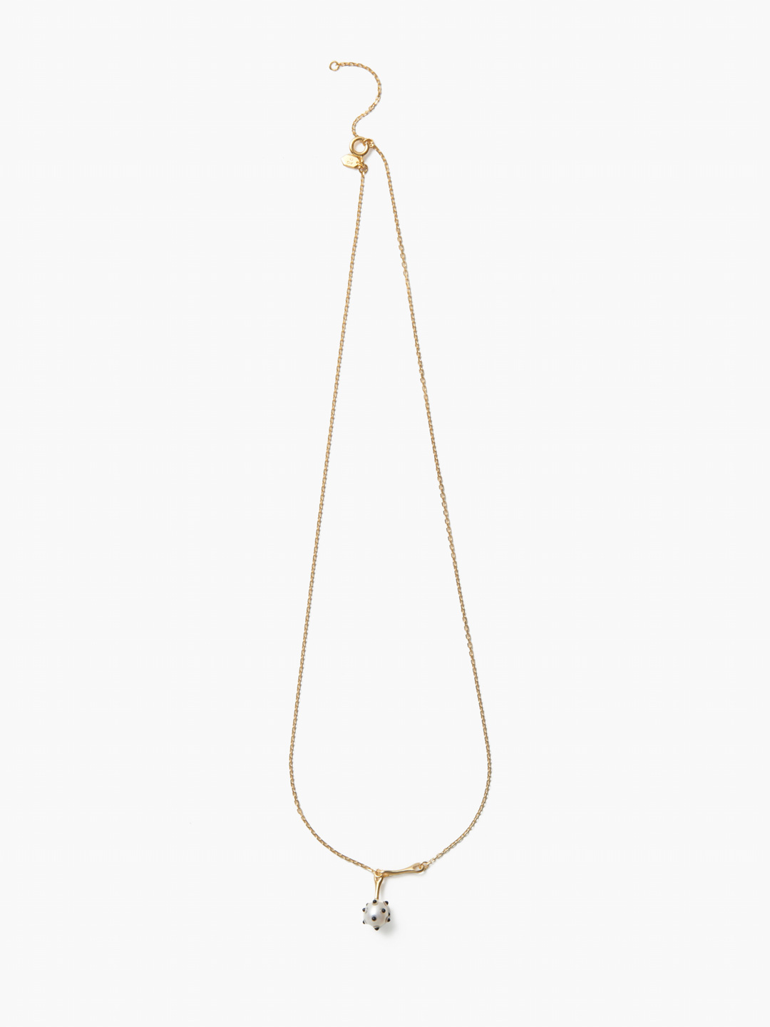 Bane Necklace Black Gold - Yellow Gold