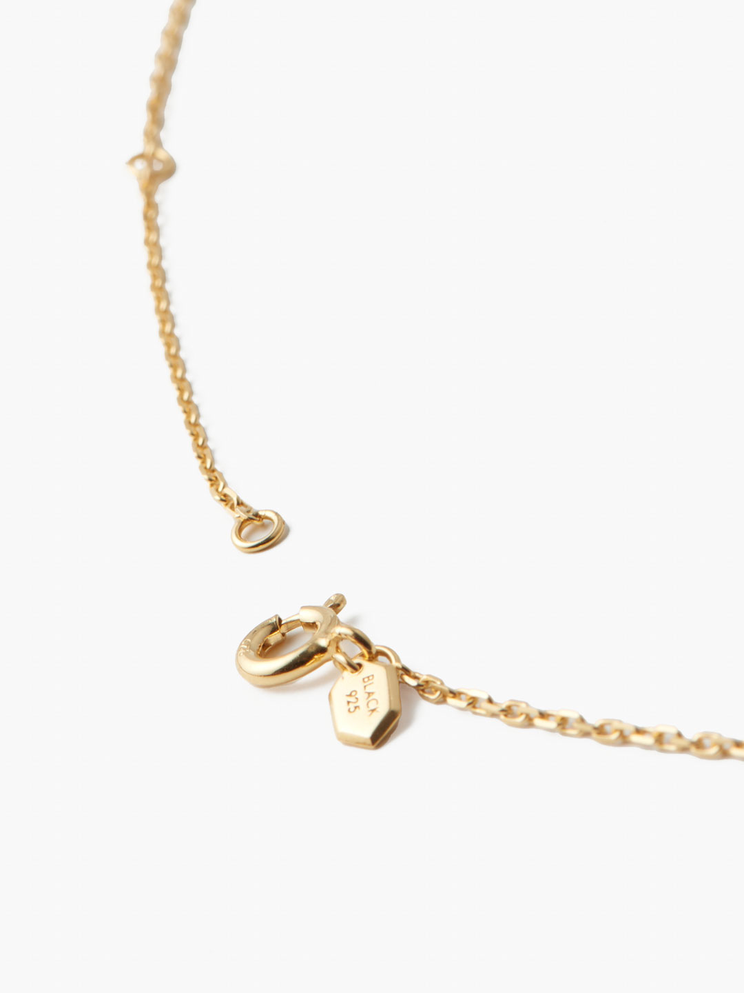Bane Necklace Black Gold - Yellow Gold