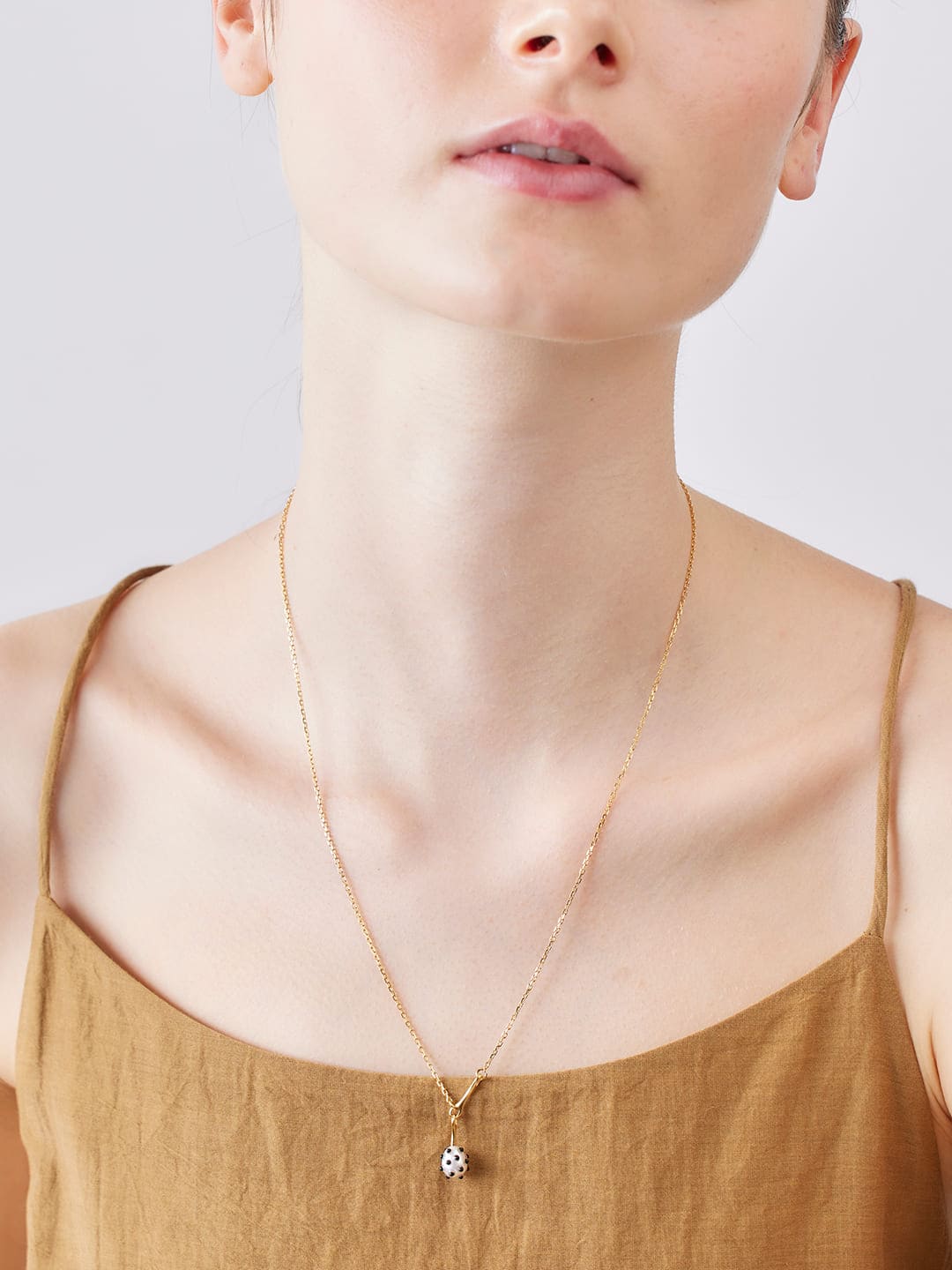 Bane Necklace Black Gold - Yellow Gold