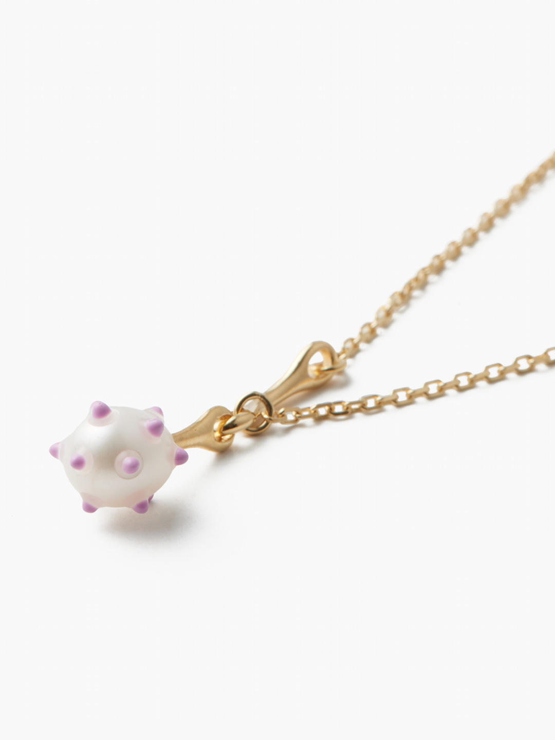 Bane Necklace Lavender Gold - Yellow Gold