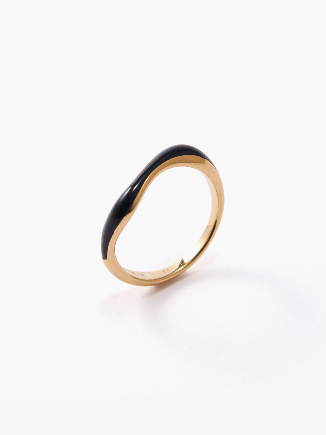 Aura Ring Black Gold - Yellow Gold