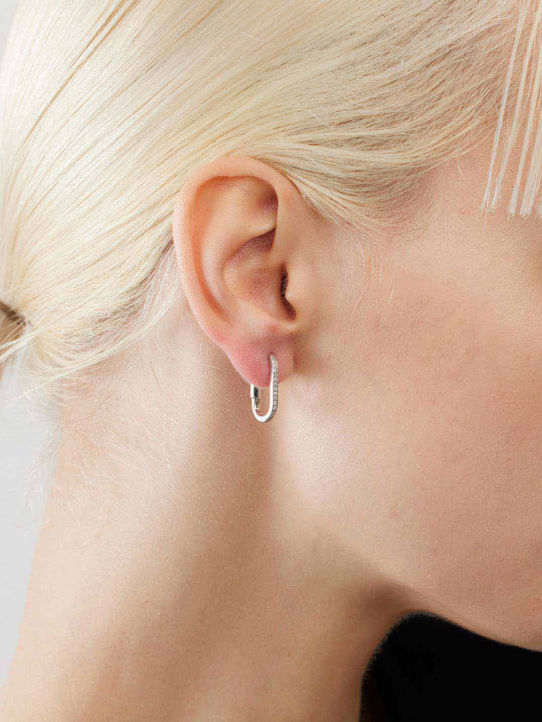 Kastellet Pierced Earring - Silver
