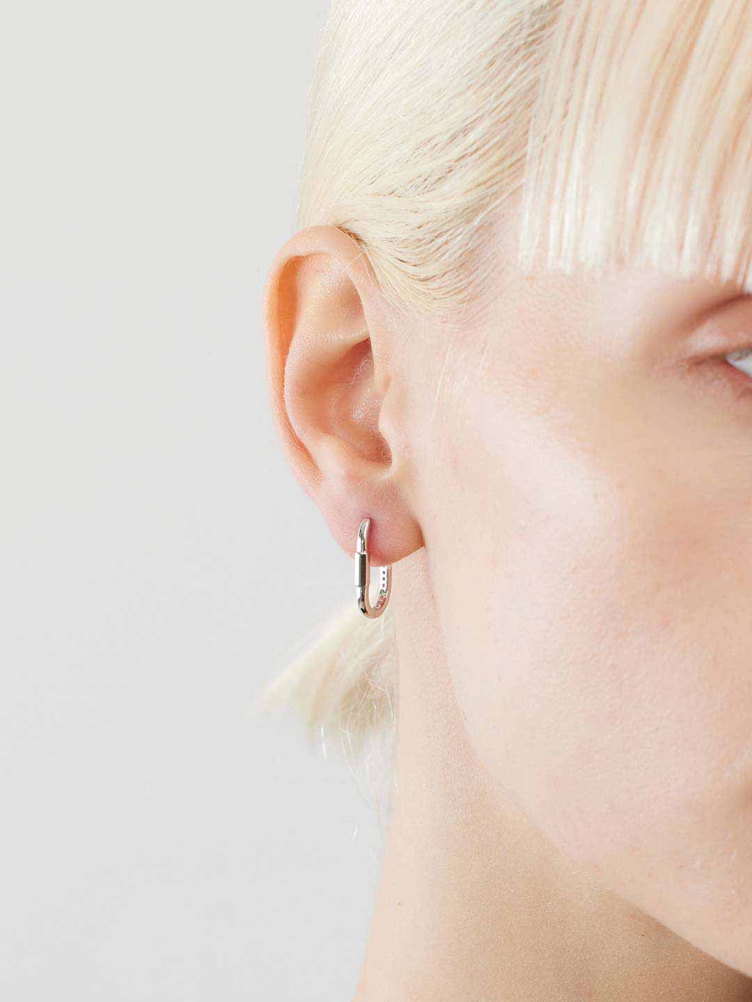 Kastellet Pierced Earring - Silver