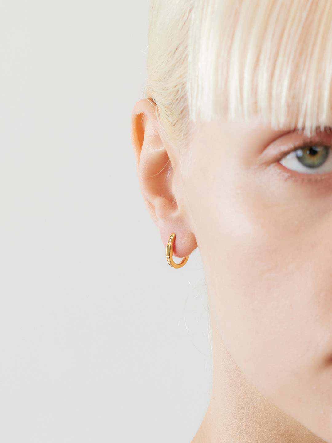Palads Royal Pierced Earring - Yellow Gold