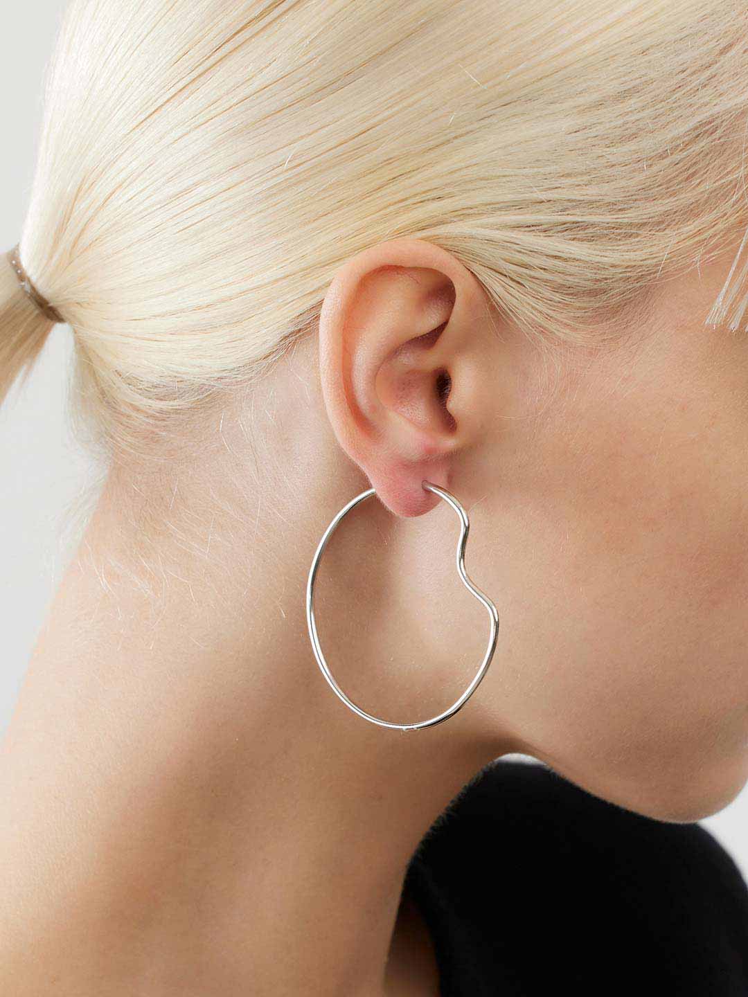 Copenhagen 50 Hoop Pierced Earring - Silver