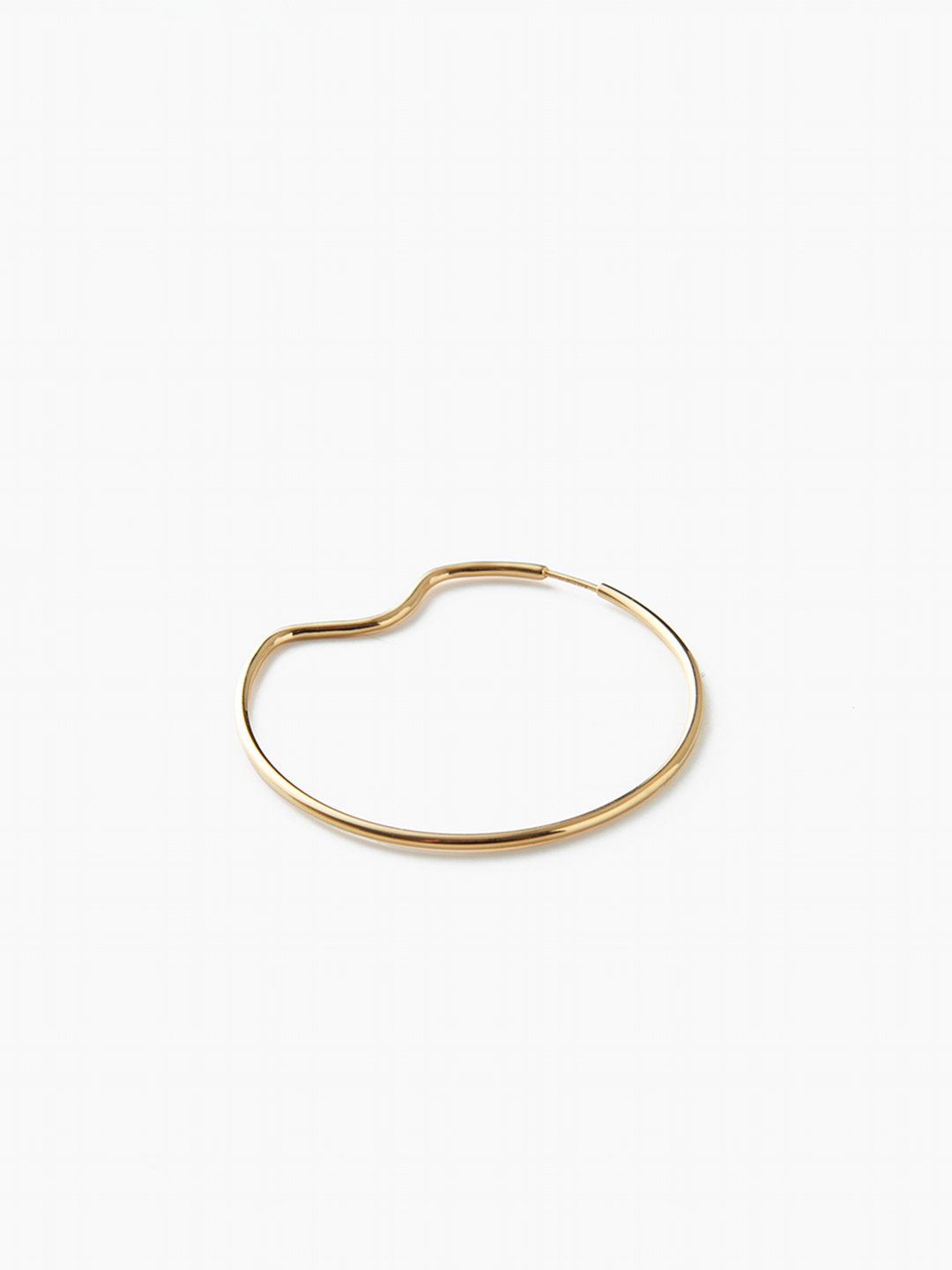 Copenhagen 50 Hoop Pierced Earring - Yellow Gold