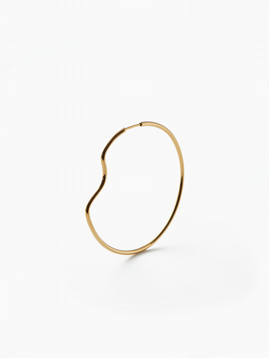 Copenhagen 50 Hoop Pierced Earring - Yellow Gold