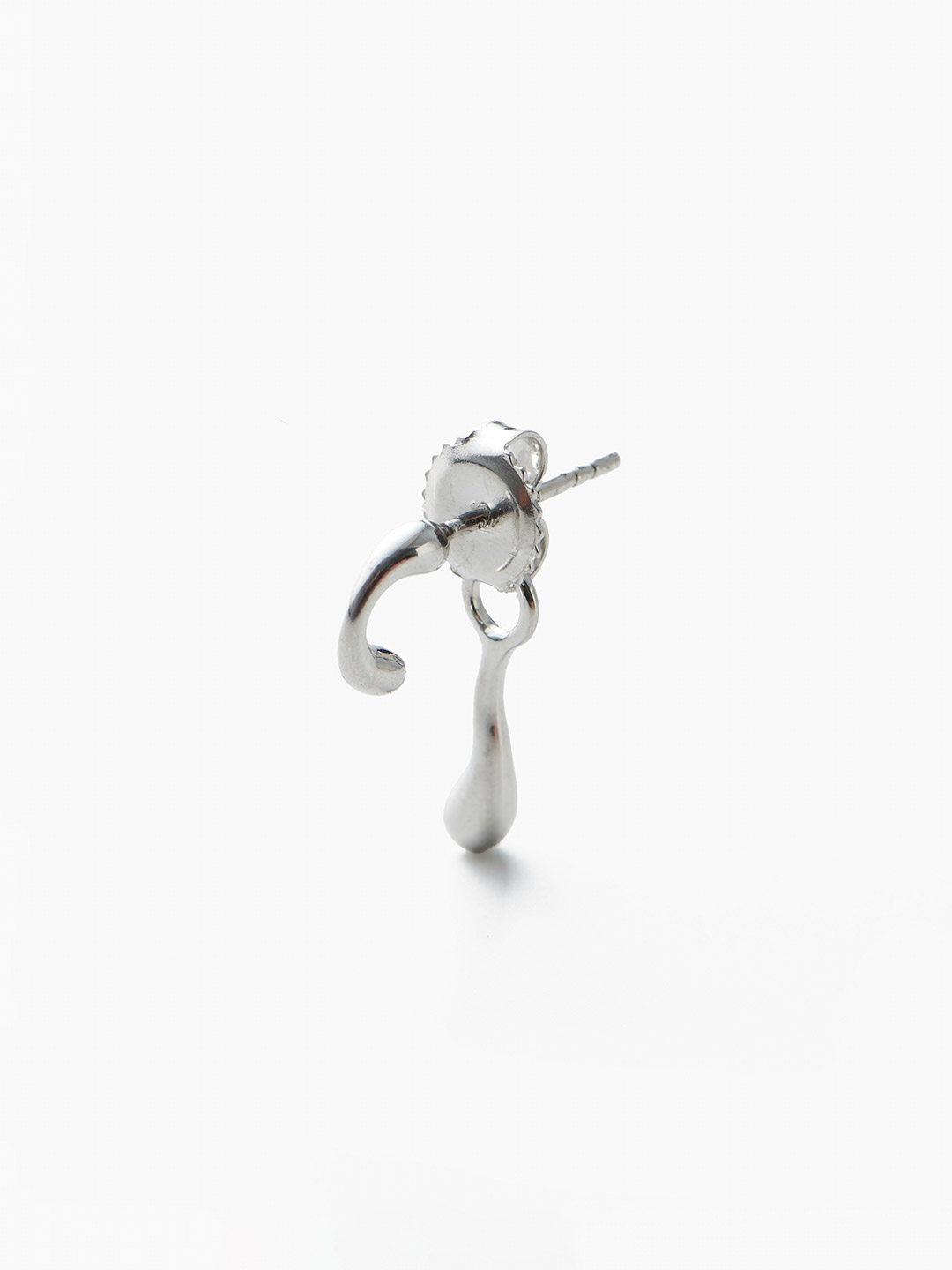 Havfruen Stud Pierced Earring - Silver
