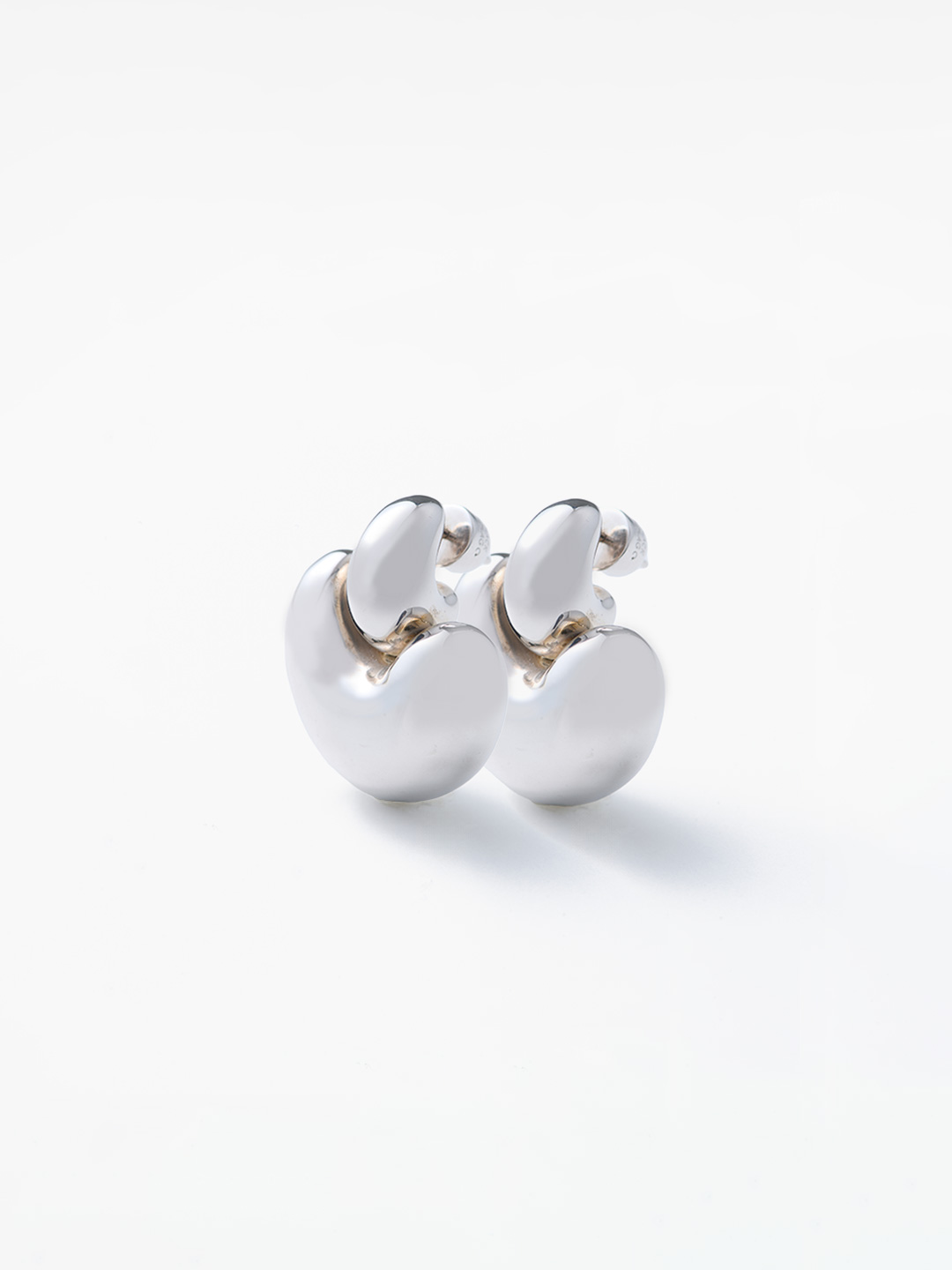 Tryvann Pierced Earring Pair - Silver
