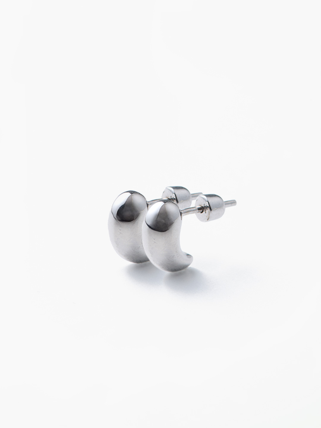 Sagene Stud Sagene Stud Pierced Earring Pair - Silver